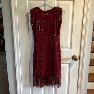 Sparkle Sequenz Red Dress